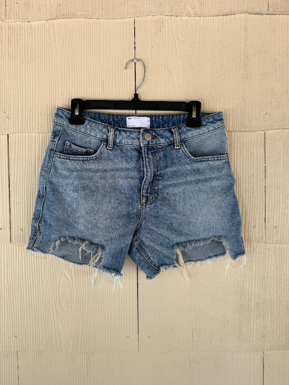 ASOS Design Denim Cutoff Shorts | Mid Blue Wash